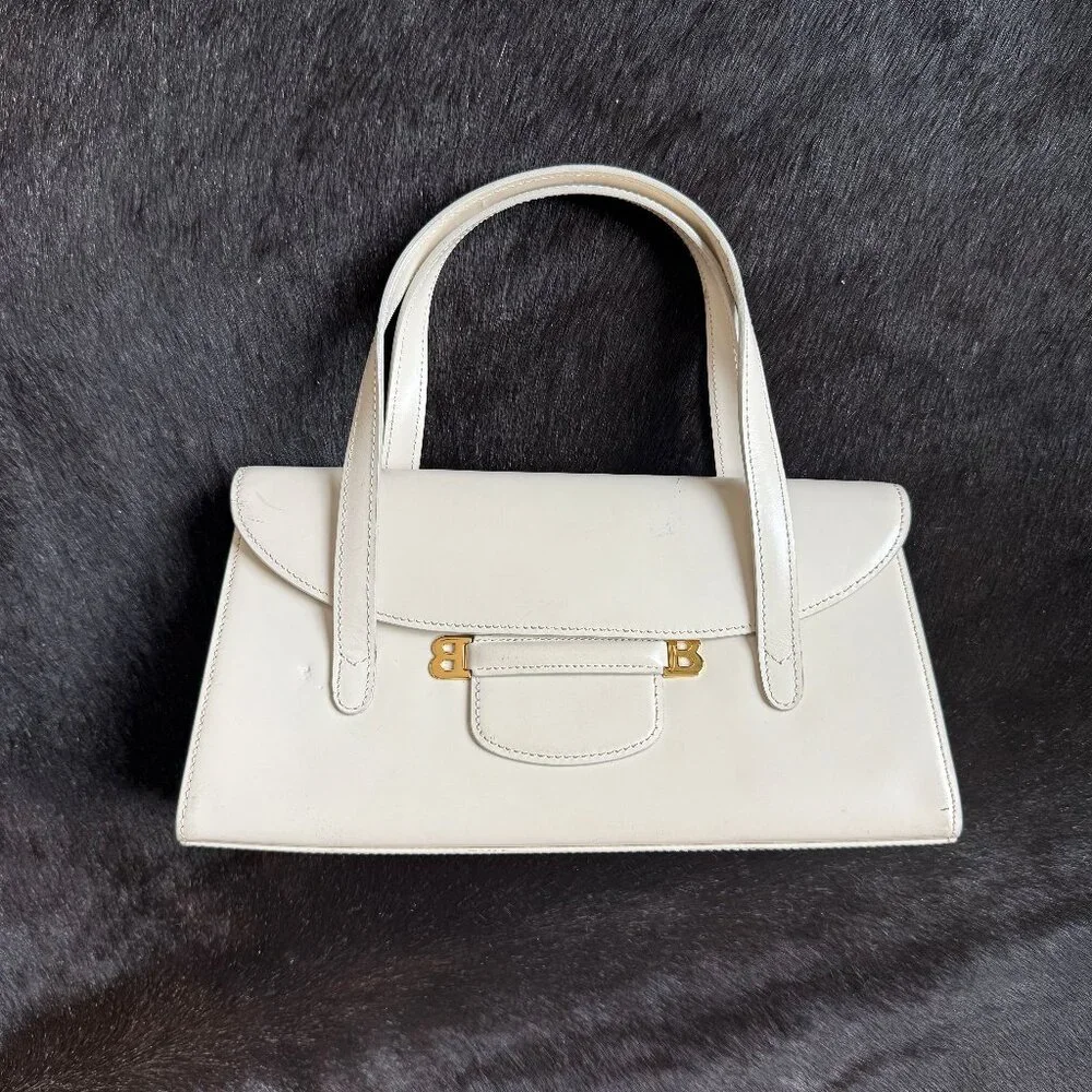 Bally White Leather Handbag - Picture 1 of 11
